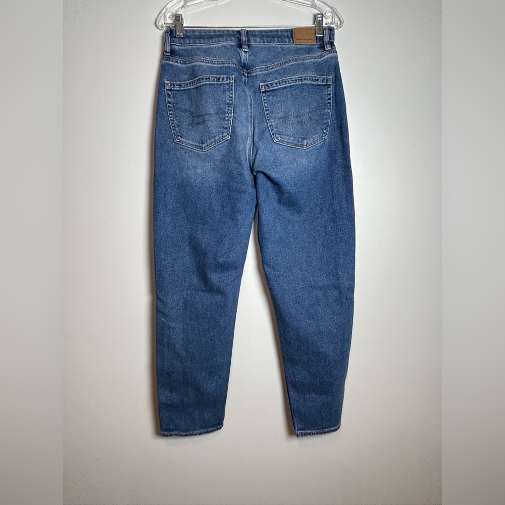 American Eagle highest rise mom Jeans size 6 regular high waist stretch denim - Picture 4 of 12